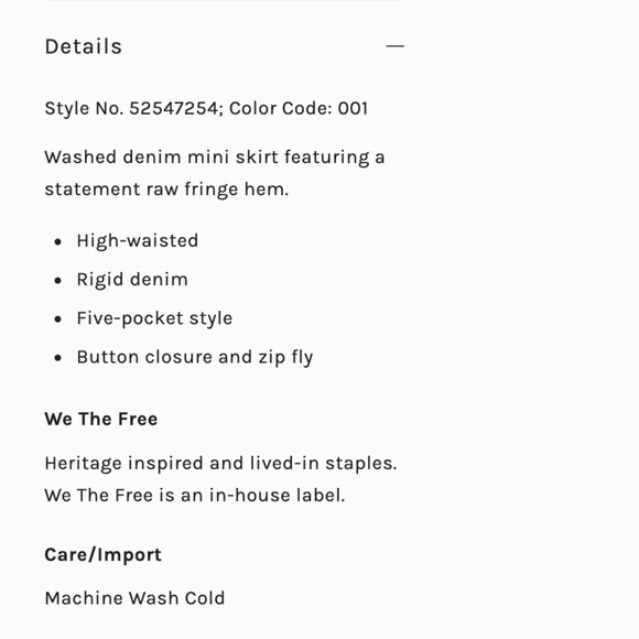 Free People Maverick Black Distressed Denim Skirt - Picture 6 of 6